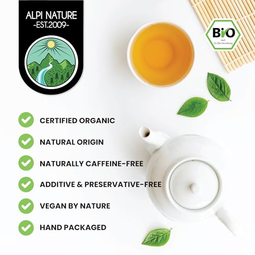 Alpi Nature Ekologiczna Herbata z Pokrzywy 125g, Suszone i Cięte Liście Pokrzywy, Herbata Liściasta