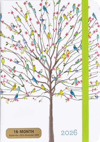 2026 Tree of Budgies Weekly Planner (16 months, Sept 2025 to Dec 2026)