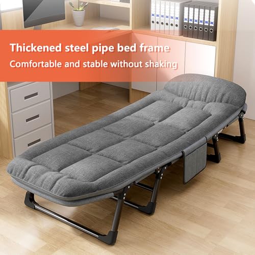 Lit de camping pliable avec matelas lit d'appoint portable - 3