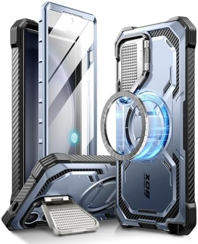 i-Blason Armorbox Case with Kickstand & Belt Clip, Full-Body Rugged Bumper Case with Built-in Screen Protector (Moutain)
