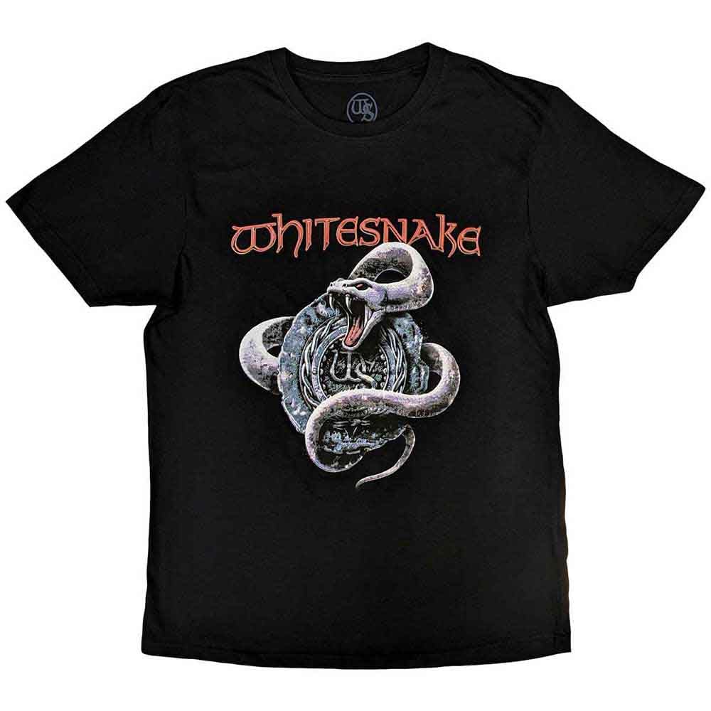 Rock Off officially licensed products Whitesnake Silver Snake Band Logo T Shirt XL