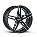 Touren TR73 Gloss Black/Milled Spokes Wheel Finish (18 x 8. inches /5 x 114 mm, 35 mm Offset)