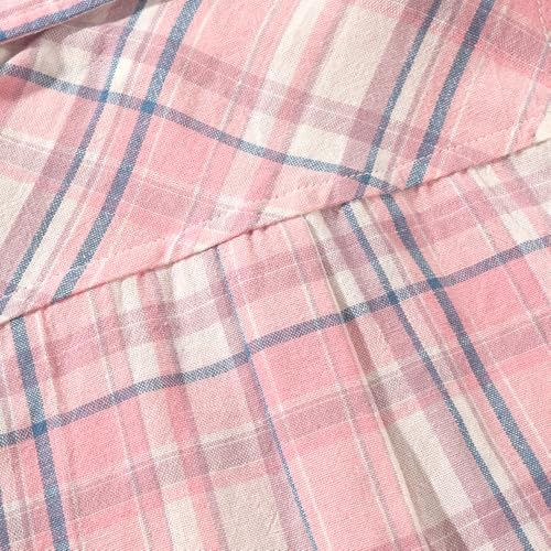 Image of Noomelfish Girls Sleeveless Button Down Shirt Tie Knot Blouse Western Cowgirl Outfit (5-12 Years)