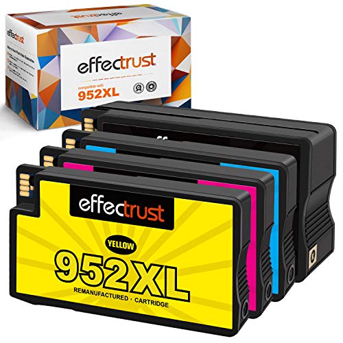 effectrust Remanufactured Ink Cartridge Replacement for HP 952 XL 952XL 952 High Yield for OfficeJet Pro 8710 8720 7740 8740 7720 8730 8210 8715 8216 8725 8702 -New Upgraded Chips (4 Pack)
