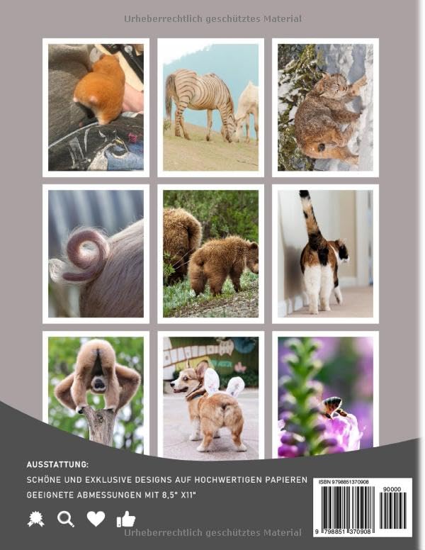 Miniatura 2 de Tier-Popo-Fotobuch Lustiges Fotobuch zur Dekoration von Zimmer, Haus Mit 40 Illustrationsseiten für Scherzgeschenke, Wichtelgeschenke (German