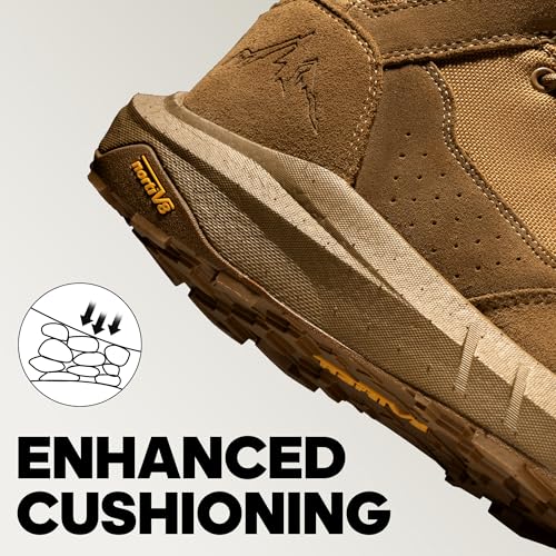 NORTIV 8 Men's Breathable Military Tactical Combat Boots Side Zipper Arch Support Leather Lightweight Motorcycle Work Hiking Boots 8 Inches DesertStorm,Size 11,Coyote,NMUMMT2501