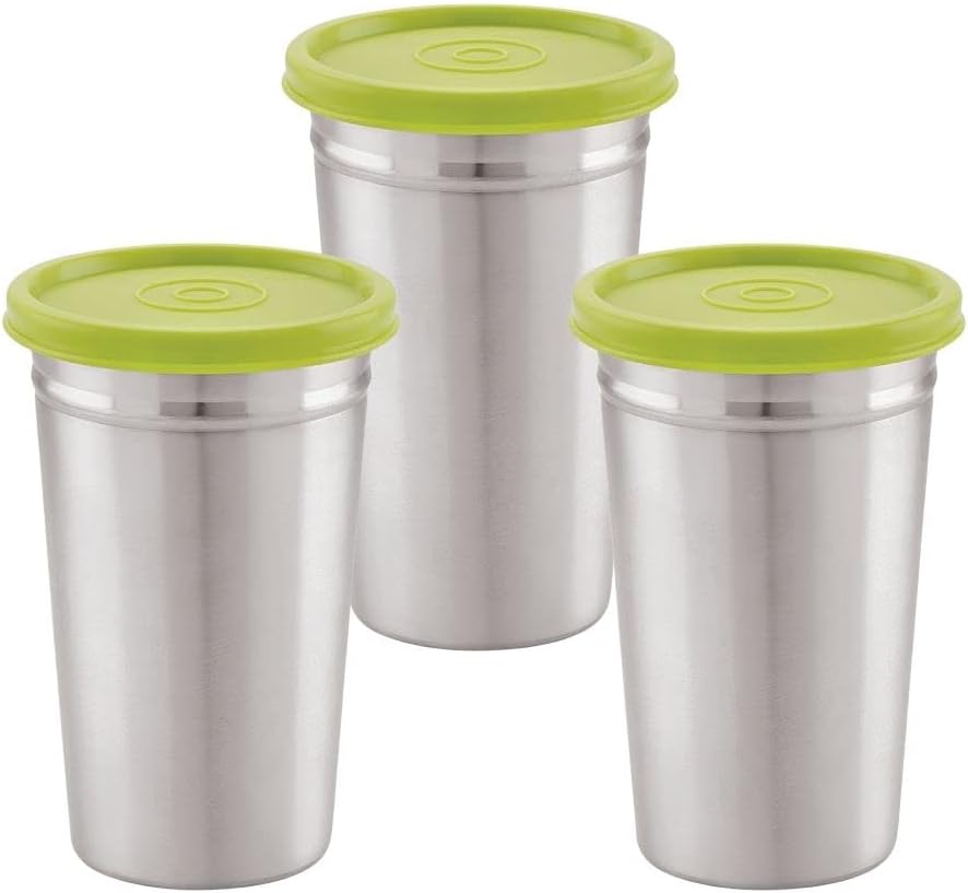 Magnus Airtight & Leakproof 350 ml Stainless Steel Tumbler (Set of 3)