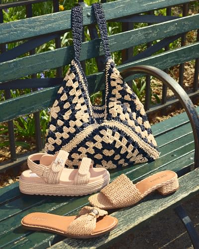 Image of Steve Madden Women's Steve Madden Bora Straw Crochet Hobo
