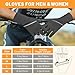 Tiny Chou Winter Gloves for Women Men - Warm, Touchscreen, Non-Slip Thermal for Cold Weather - Running, Cycling, Driving, Hiking - Windproof Lightweight Bike Gloves, Grey - Medium