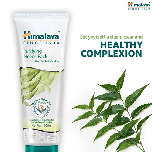 Image of Himalaya Purifying Neem Face Wash, 400 ml & Himalaya Herbals Purifying Neem Pack, 100g