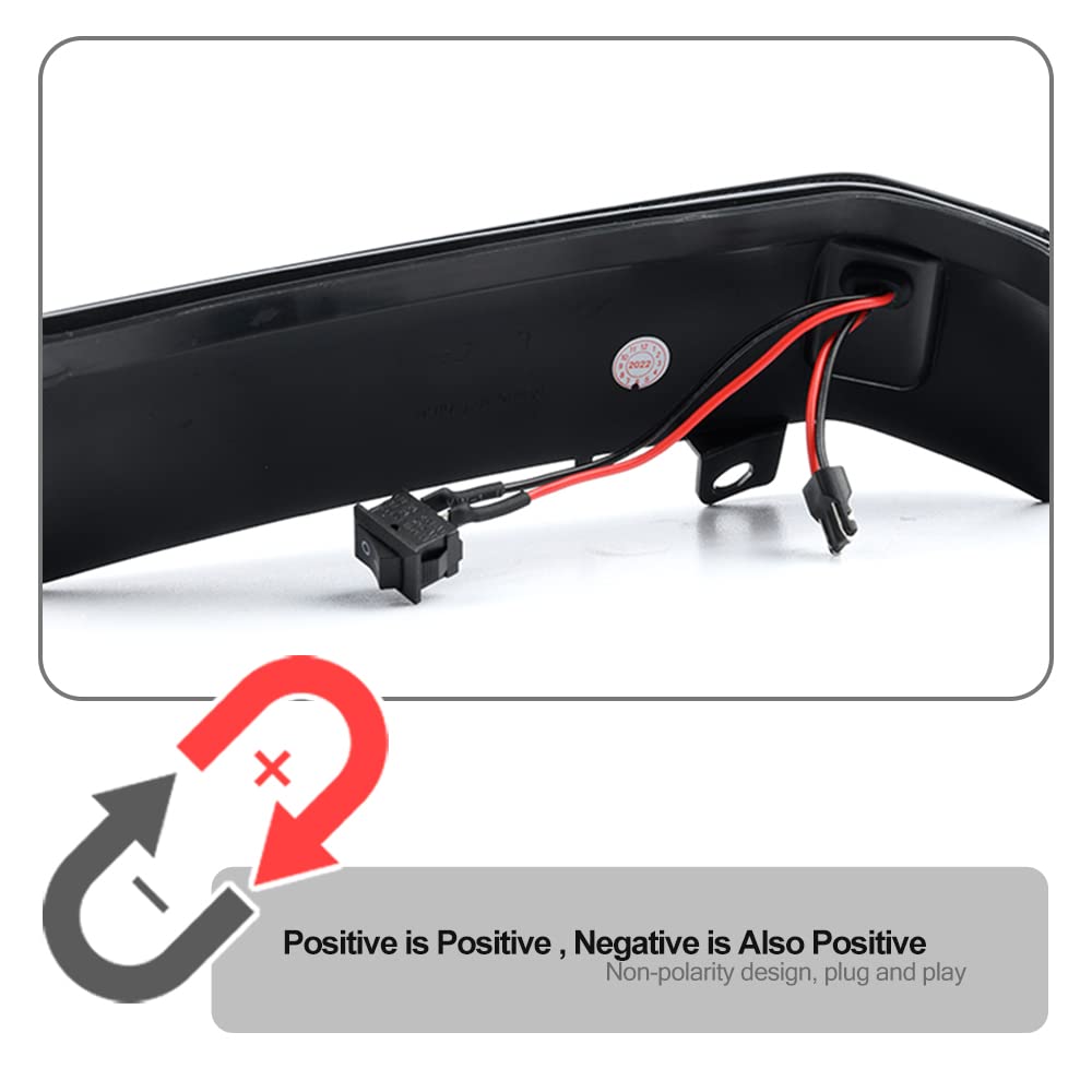 Indicadores LED dinámicos de espejo retrovisor compatibles con F.iat Doblo 2010-2022, O.pel Combo ámbar secuencial de espejo lateral, intermitente, repetidor de luz intermitente
