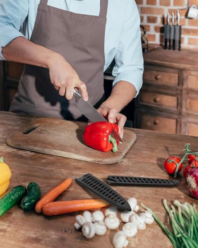 LOZTBUE 8 Stück Lüftungsklingenschutz, Messerscheide, universeller Klingenschutz, passend für verschiedene Messerscheiden