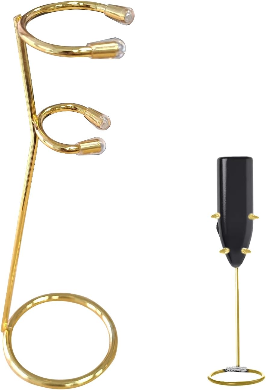 Frother Stand Kitchen Milk For Coffee Stainless Steel Stand Fits for Multiple Types of Coffee Frothers – Heavy Duty Stand Ideal(Gold) Frother Stand Kitchen Milk For Coffee Stainless Steel Stand Fits for Multiple Types of Coffee Frothers – Heavy Duty Stand Ideal(Gold)