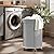 efluky 150L Laundry Basket with Wheels, Large Rolling Laundry Hampers with Handles for Bathroom, Bedroom & Laundry Room, Grey