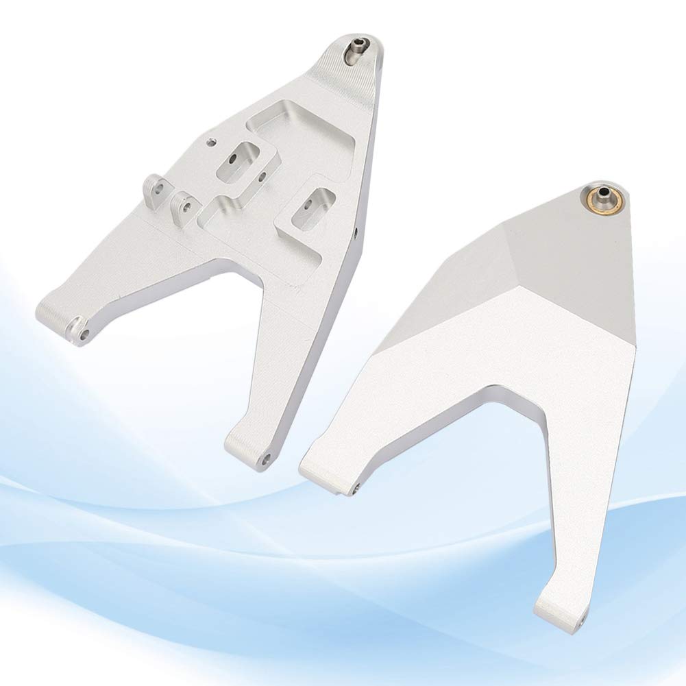 Drążek holowniczy przedniego dolnego zawieszenia Obrabiany CNC stop aluminium Trwałe akcesoria do modernizacji dla TRAXXAS UDR RC Ciężarówka krótkiego kursu Czarny Srebrny (Srebrny)