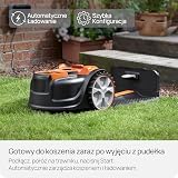 Lawnmaster AMB16i4 Plus kosiarka automatyczna, bez kabla ograniczającego do 600 m², unikanie przeszkód, nawigacja optyczna, automatyczna stacja ładująca, funkcja strefy zabronionej, aplikacja WiFi i