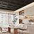 LooYee 24 PCS 24 X 24 Inch Black Drop Ceiling Tiles, 2Ft X 2Ft PVC 3D Decorative Ceiling Panels, Waterproof Washable Plastic Ideal for Living Room Garage Basement Bedroom Cover 96 Sq.Ft
