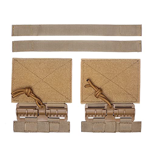 Tactical Quick Release Cummerbund MOLLE Removal Buckle ROC Conversion Kit for JPC CPC NCP XPC 6094 420 Hunting Vest (Tan)