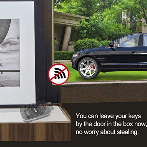 FOXNSK 2 Pcs Faraday Car Key Case, Faraday Cage Car Key Protector RFID Signal Blocking Anti-Theft Pouch Anti-Hacking Case Blocker - Image 4
