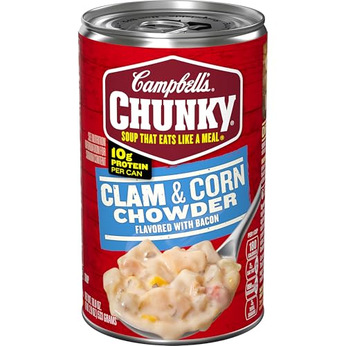 Campbell's Chunky Soup, Clam and Corn Chowder, 18.8 Oz Can