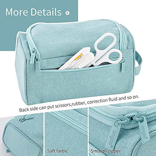 Hvomo Big Capacity Pencil Case High Large Storage Pouch Marker Pen Case Travel Simple Stationery Bag School College Office Organizer For Teens Girls Adults Student（Green） #TOP4