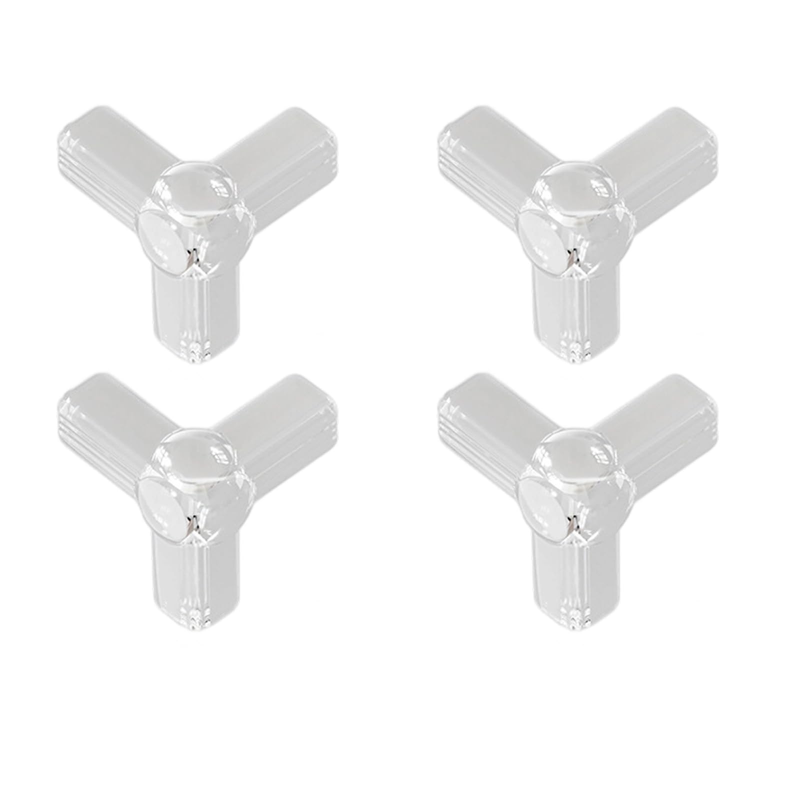 4Pcs Flexible PVC Corner Cushions, Transparent Anti-Collision Guards for Babyproofing Furniture Edges Adhesive Edges Guards for Kids