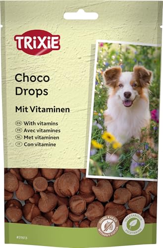 TRIXIE Choco Drops Hundesnack 200 g – theobrominfrei & ohne Kakao – mit Vitaminen - 31613