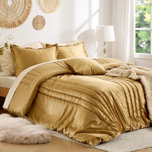 MUSSEL Bedding Comforter Set Queen Size 3 Pieces-Luxury...