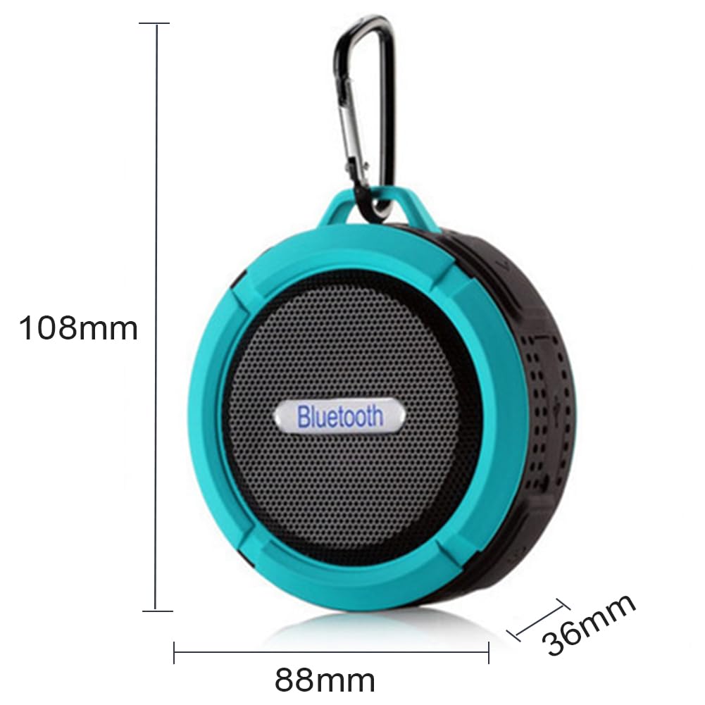 Altoparlante Bluetooth, Mini Altoparlante Da Doccia, Subwoofer Portatile Impermeabile IP65, Con Ventosa, Collegamento Automatico Della Memoria, Per Sport All'aria Aperta, Escursionismo, Campeggio