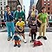 HYSTYLE 8 Pcs Miniature People Model Family Role Play Figurines Cake Toppers Realistic Detailed Figurine Model Hand Painted Family Pretend Play Figures (Style 2)