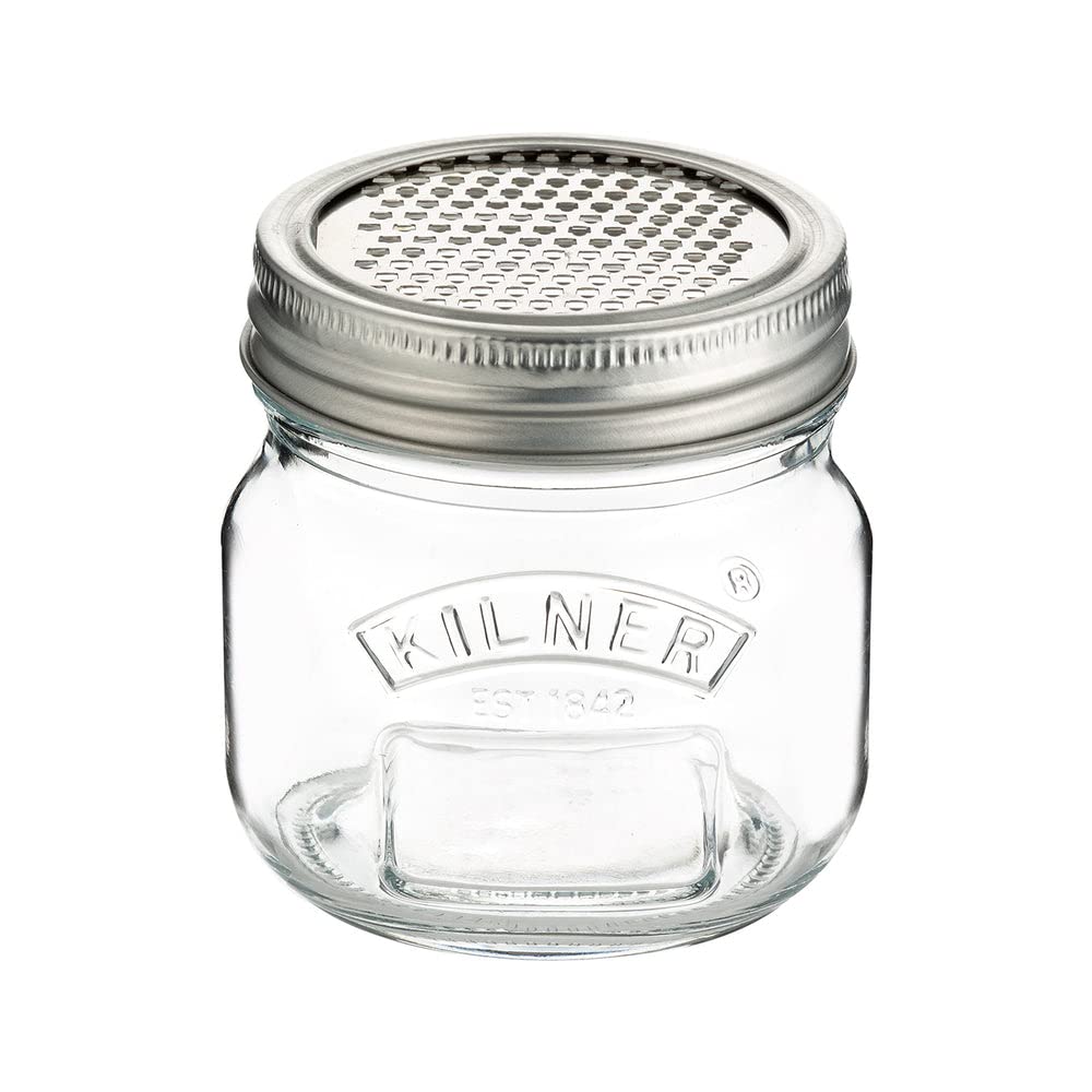 Kilner Glass Storage Jar with Fine Grater 250 ML