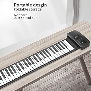 KEMNGO Piano Enroulable à 88 Touches, Clavier de Piano MIDI USB Flexible for Enfants et Adultes, Enregistrement en Un… - Les Beatles, Paul McCartney, John Lennon, RIngo Starr, George Harrison KEMNGO Piano Enroulable à 88 Touches, Clavier de Piano MIDI USB Flexible for Enfants et Adultes, Enregistrement en Un… – Image 2