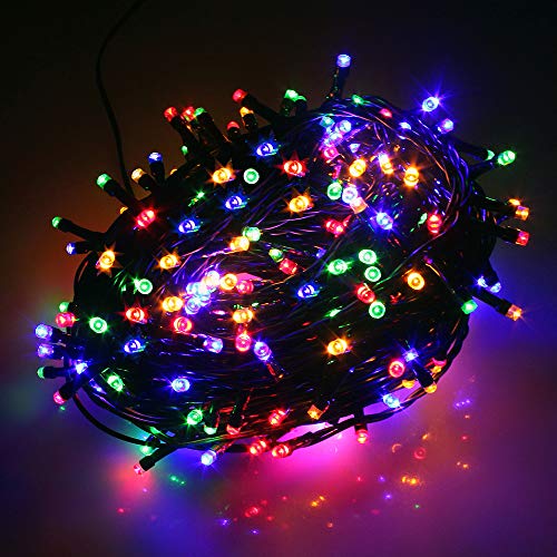 Ghirlanda luminosa di 100-1000 LED su cavo verde