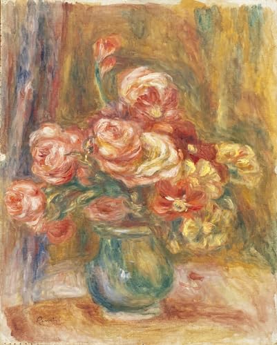 Tableaux peinture sur toile Vase de Roses par Renoir SERENDIPITP 60x90cm