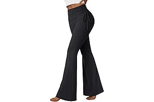 Trendy Y2K Black Flare Yoga Pants: Elevate Your Style