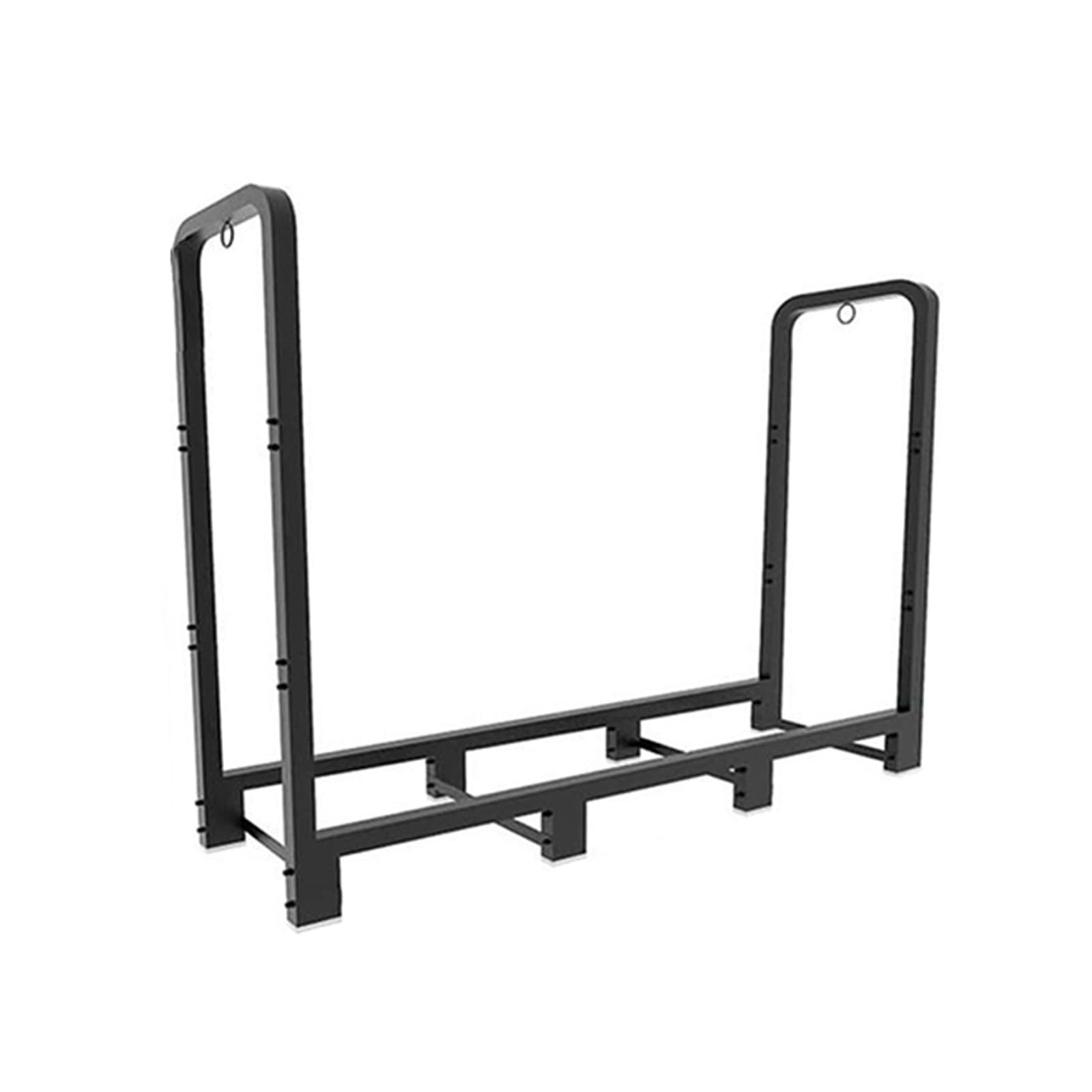 Support de rangement en métal durable pour bûches avec structure renforcée anti-rouille