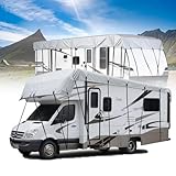 Copertura per Camper, 7,5 x 3 m / 295,27 x 118,11 pollici Tessuto Oxford 210D Telone Protezione del Tetto per Roulotte Antivento Antipioggia Impermeabile Telo Copri Rimorchi
