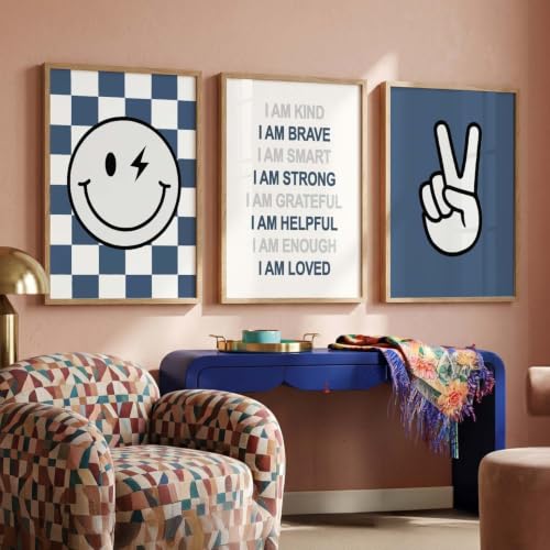 Image of Kotart Big Size quote Motivational Poster with Frame Aesthetic Positive Posters with Frames Motivational Quote feel good inspirational office Wall Art Room Living Room & Study Set Of 3 | Design 996 Beige (20x30 Inch)
