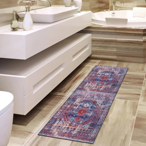 Alfombra de pasillo antideslizante lavable de 100x260cm 4