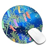 マウスパッド 七夕の祈り ゲーミングマウスパッド 丸型 人気 おしゃれ 滑り止め 薄型 多機能 男女兼用 贈り物