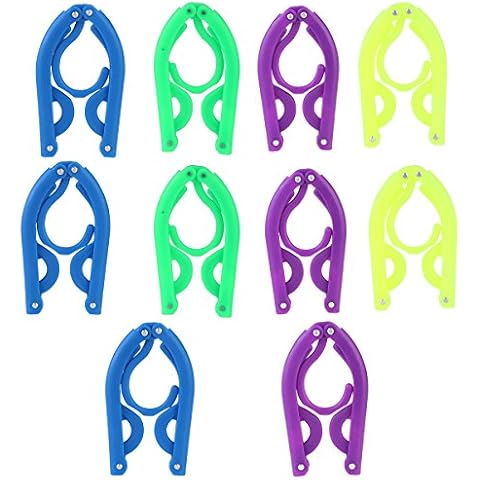BESTOMZ 10pcs zusammenklappbare Faltbare Kleiderbügel Cover