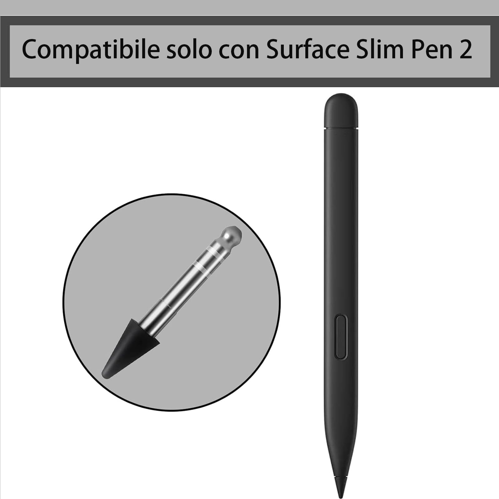 Pennino di ricambio compatibile per Microsoft Surface 2nd Slim Pen, 2nd Slim Pen punte di ricambio