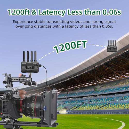 Image of Accsoon CineView HE Wireless Video Transmission System, HDMI Video Transmitter, Dual-Band 1080p60 1200ft Range 60ms Latency, 4 Apps Monitoring, Compatible with Cineview M7 Pro /2 SDI /SE-One HE TX Only