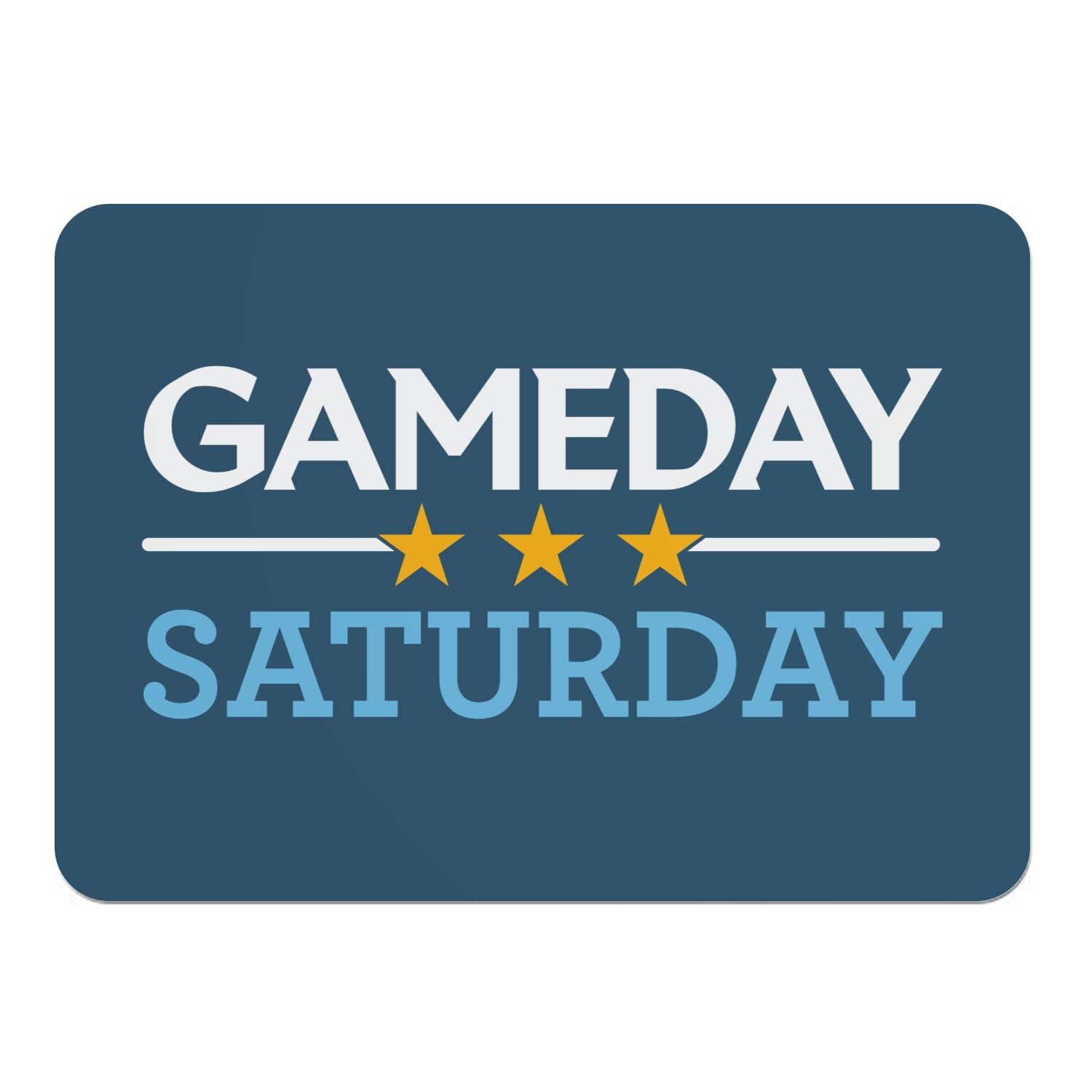 Napperons sport gameday saturday bleu pour vos soirées match en famille