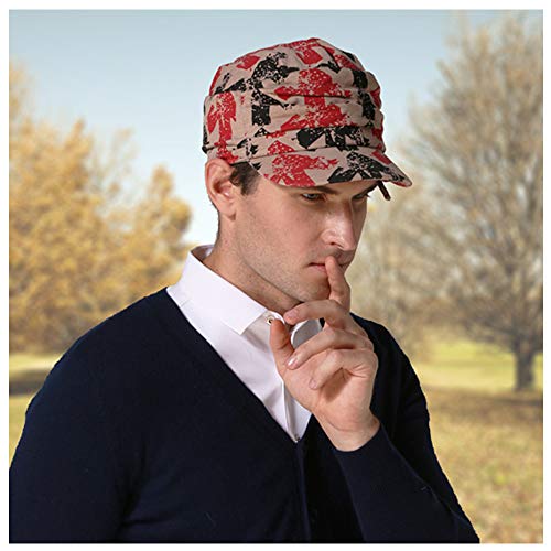 SINLOOG Novel Dad Hat, Pleated Drawstring Knitted Trucker Cap Unisex Lovers Outdoor Baseball Cap - Image 6
