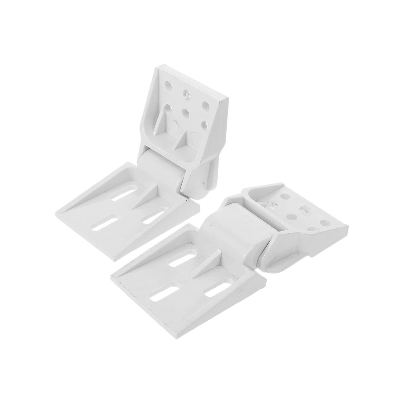 Fridge Door Hinge, Compatible For Universal, 2Pcs Plastic Foldable Hinges For Chest Freezer And Cabinet Replacement