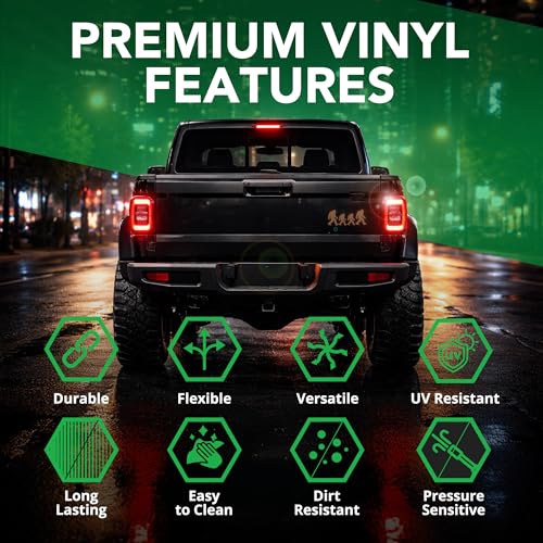 Bright Knight Decals Bigfoot Stickers, Brown Reflective Vinyl Sasquatch Sticker for Trucks & SUVs, Night Visibility Outdoor Car Window Decal, Easy Installation with Premasked Layer, 5x7, Pack of 2 by BRIGHT KNIGHT DECALS - Image 3