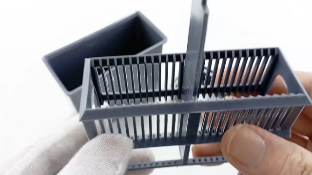 Watch QWORK Microscope Slides Staining Jar , 2 Pcs 24-Slots, Grey on ...