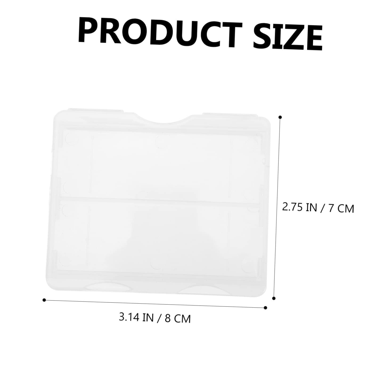 SOLUSTRE 100piezas Caja De Diapositivas Transparente Para Guardar De Caja Para De Accesorios Para Para Uso La Escuela