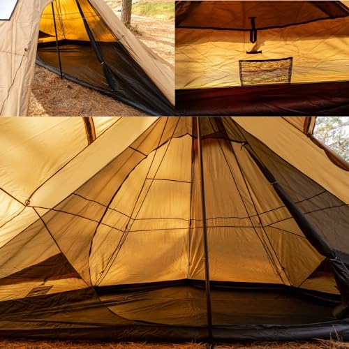 Carpa Hot Tent 4-8 Personas para Camping Familiar miniatura 4